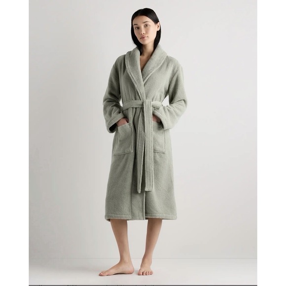 Quince Other - QUINCE TURKISH COTTON ROBE SAGE SIZE X-LARGE SOLD OUT ONLINE UNISEX